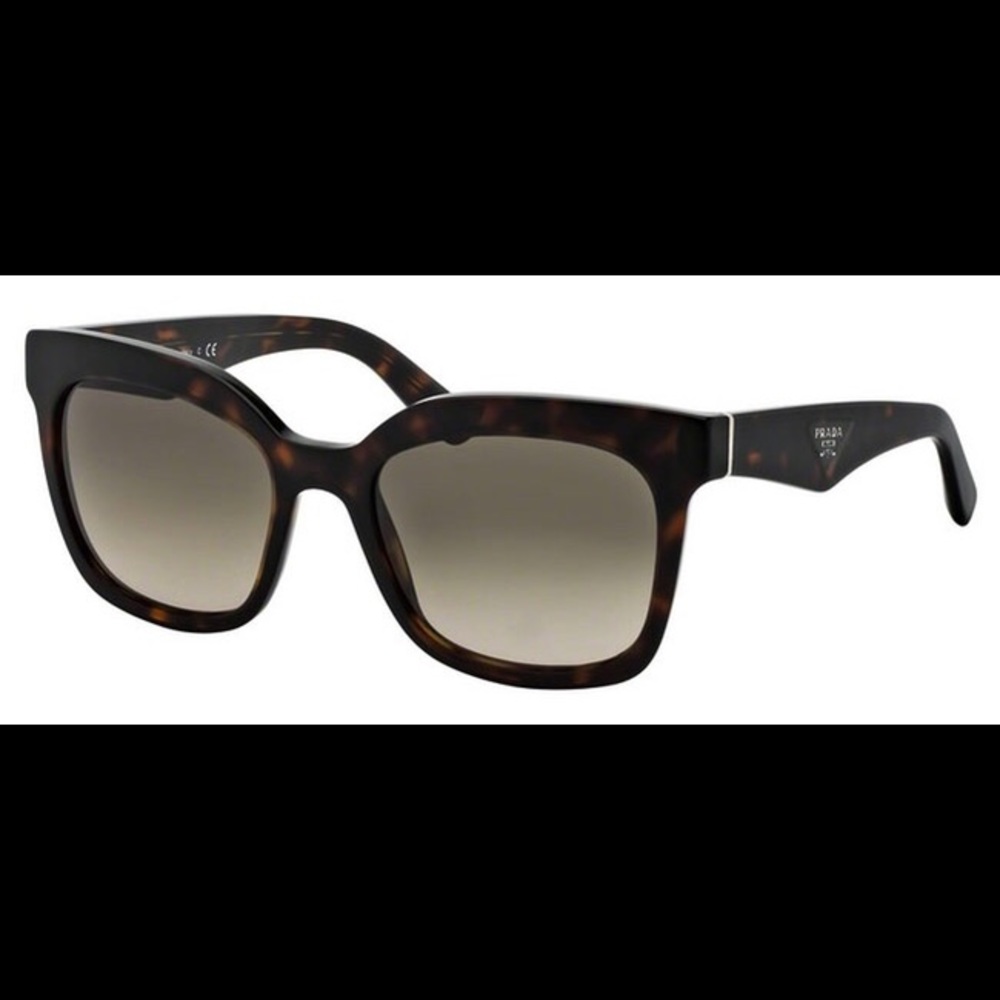 Prada Women's Tortoiseshell Acetate Sunglasses with Brown Gradient Lenses
